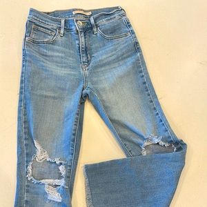 LEVI Jeans, 824 high rise straight crop, size 25